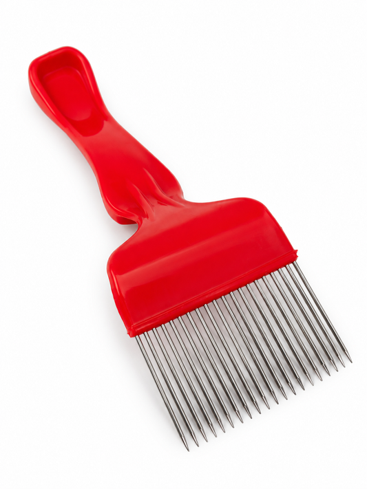 Uncapping Fork Straight Needle Colour Red and Yellow