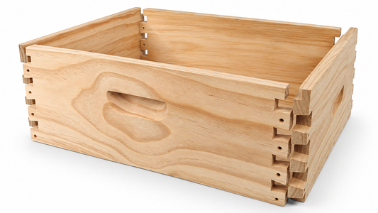 10 Frame Manley Super Box - Flat Pack - Dovetail Joints NZ PINE SINGLE PIECE