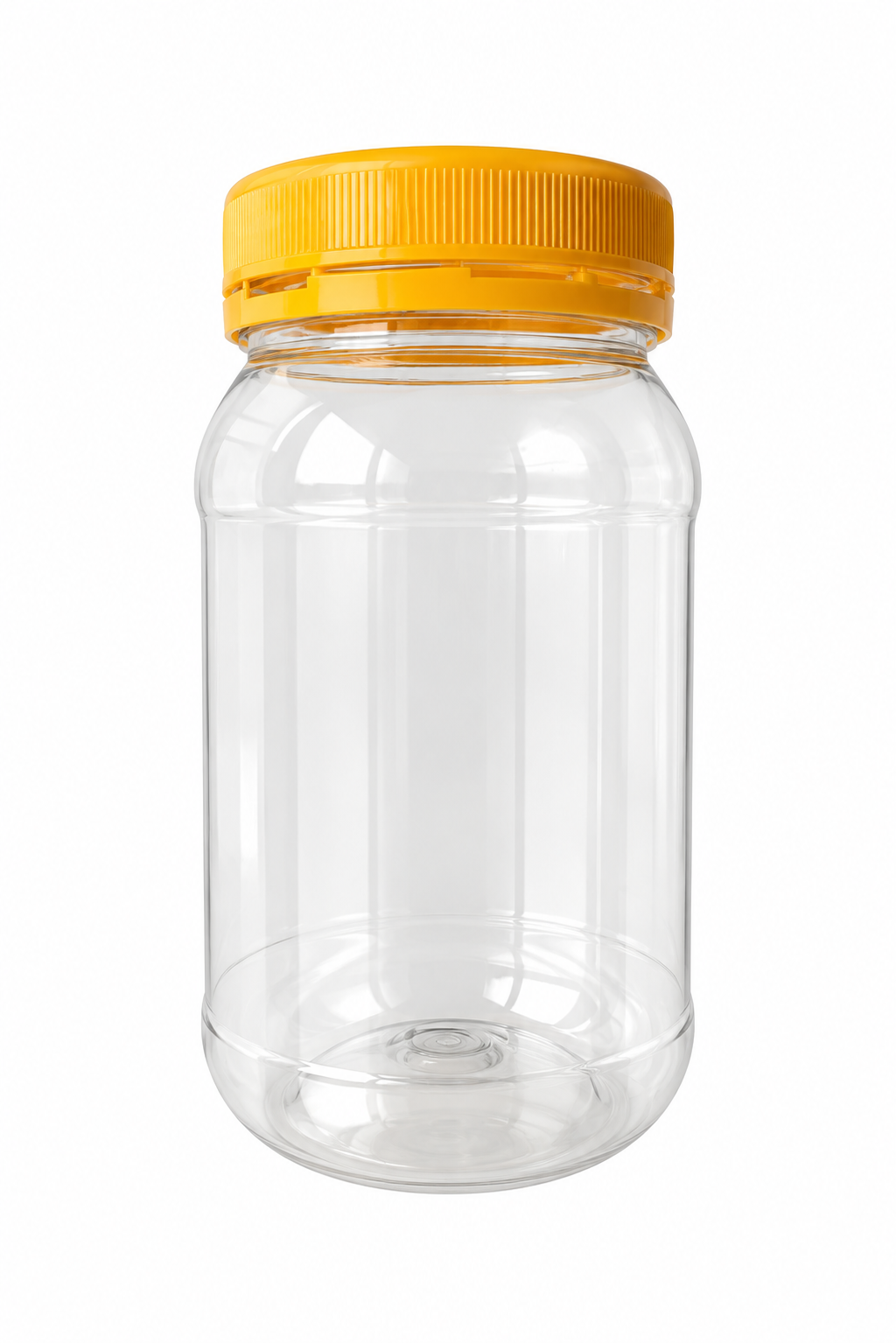 Food Gradeed plastic round jar 500 g / 375 ml