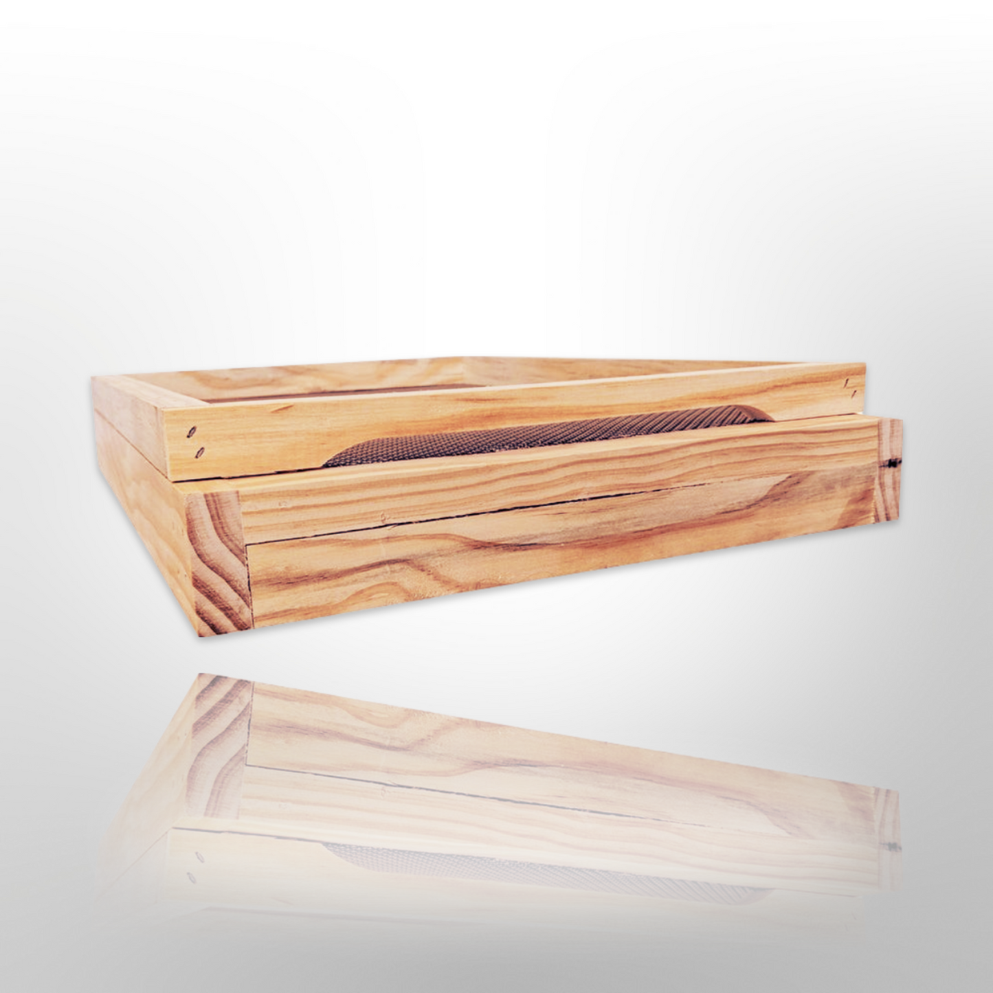 8 Frame Beehive Base - Mesh Vented Bottom Board With Drawer Trap
