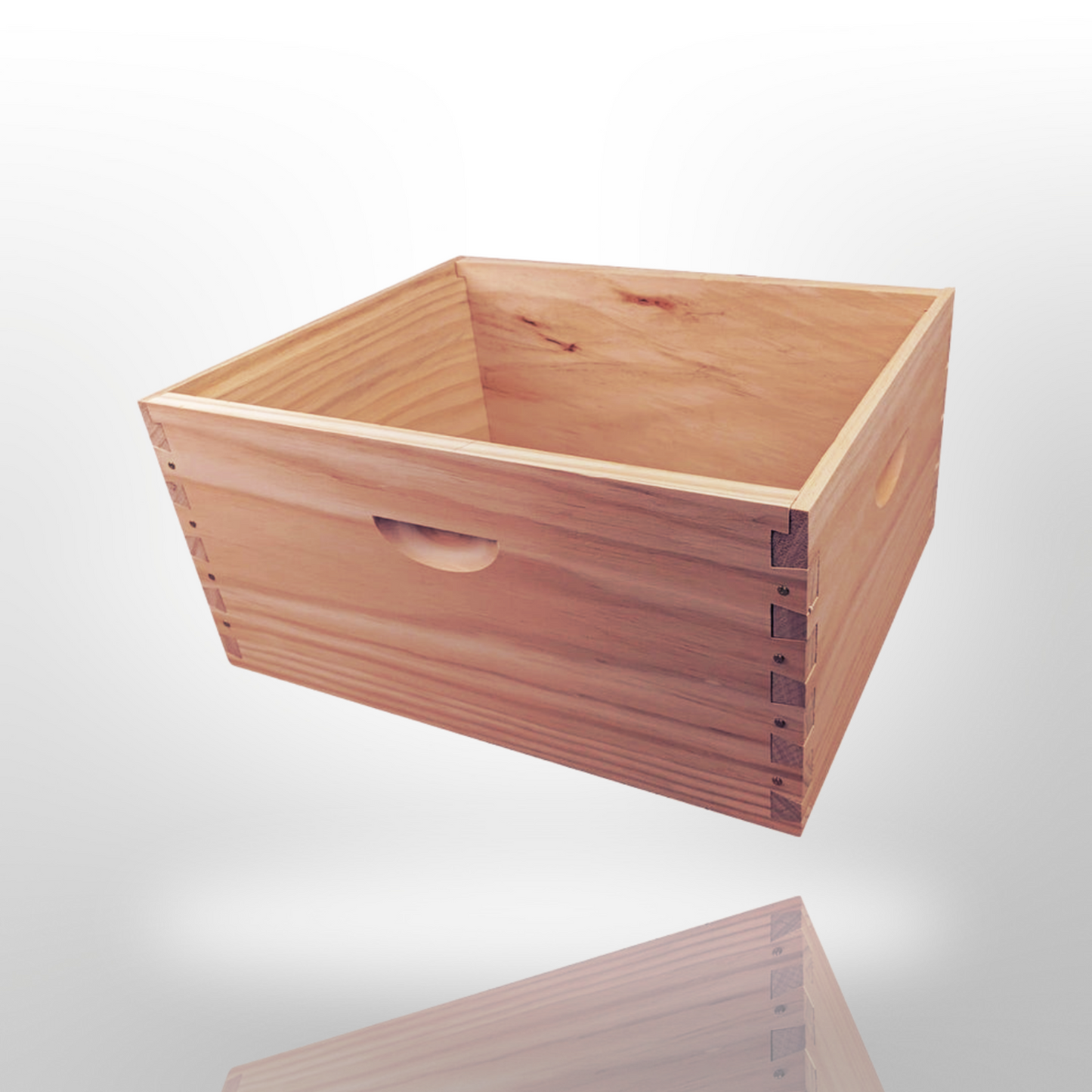 10 Frame Full Depth Beehive Super/Box Kit Including Frames and Foundation