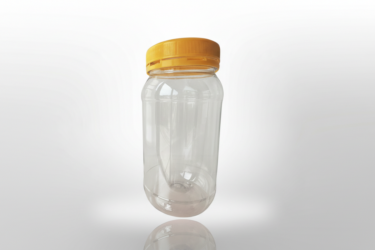 Plastic round jar 1kg / 750ml