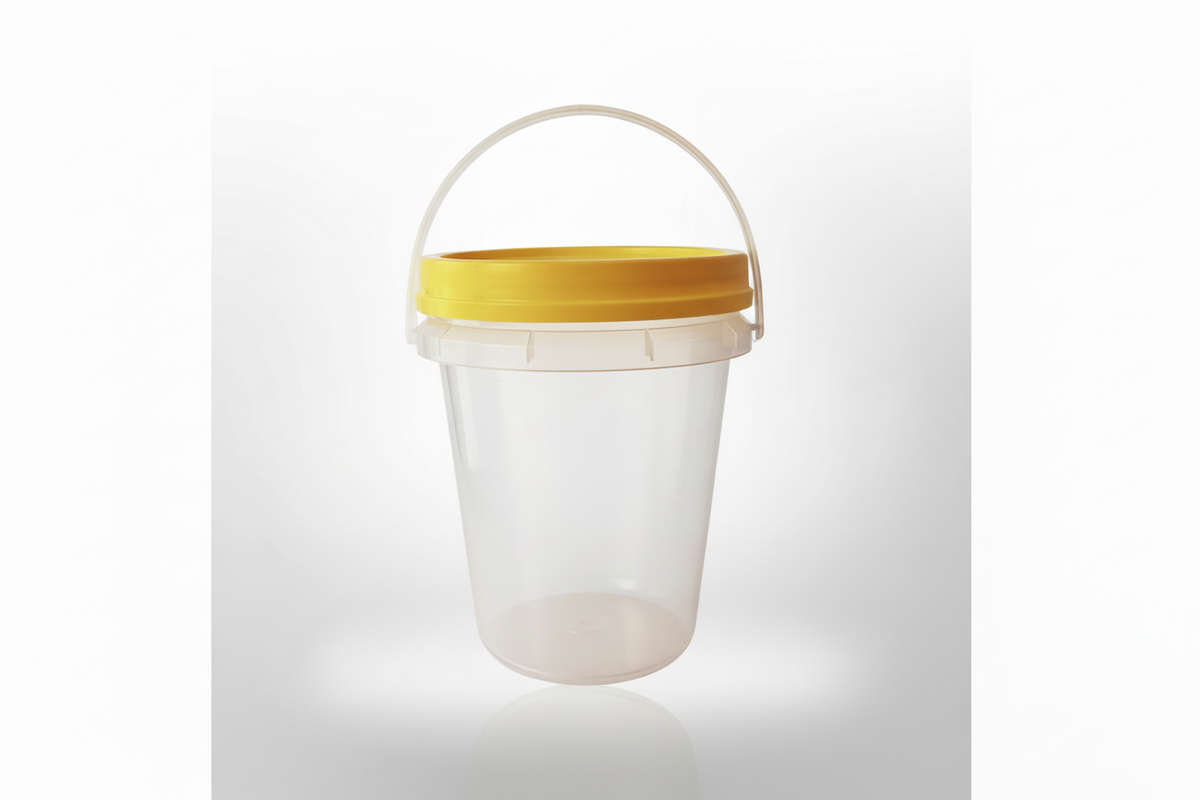 Plastic round bucket 1.2L