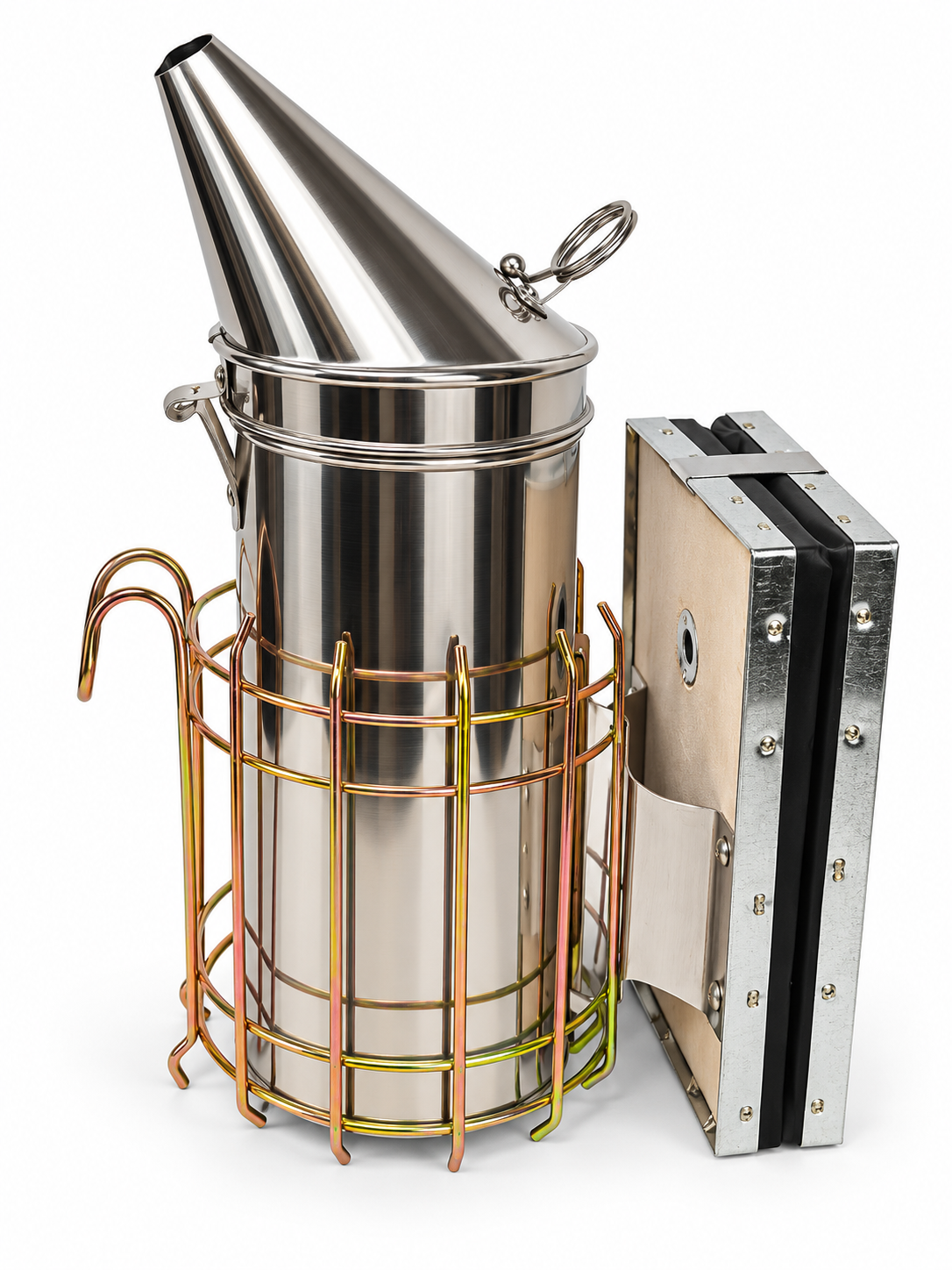 Large Smoker Stainless Steel & Leather
