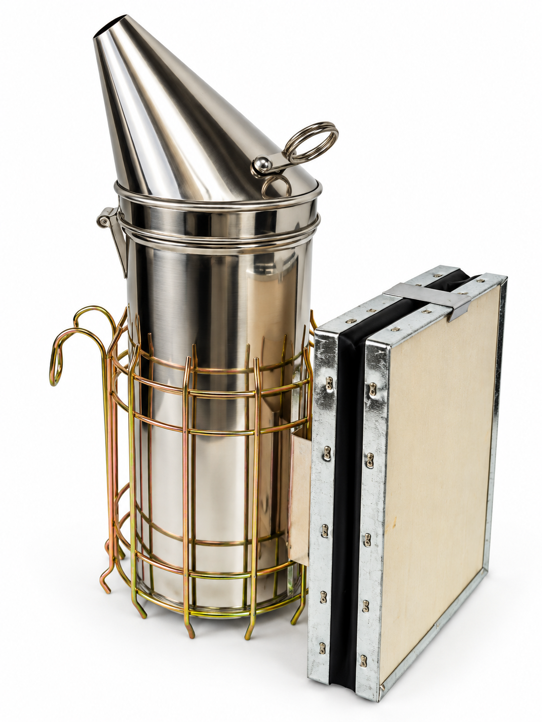 Large Smoker Stainless Steel & Leather