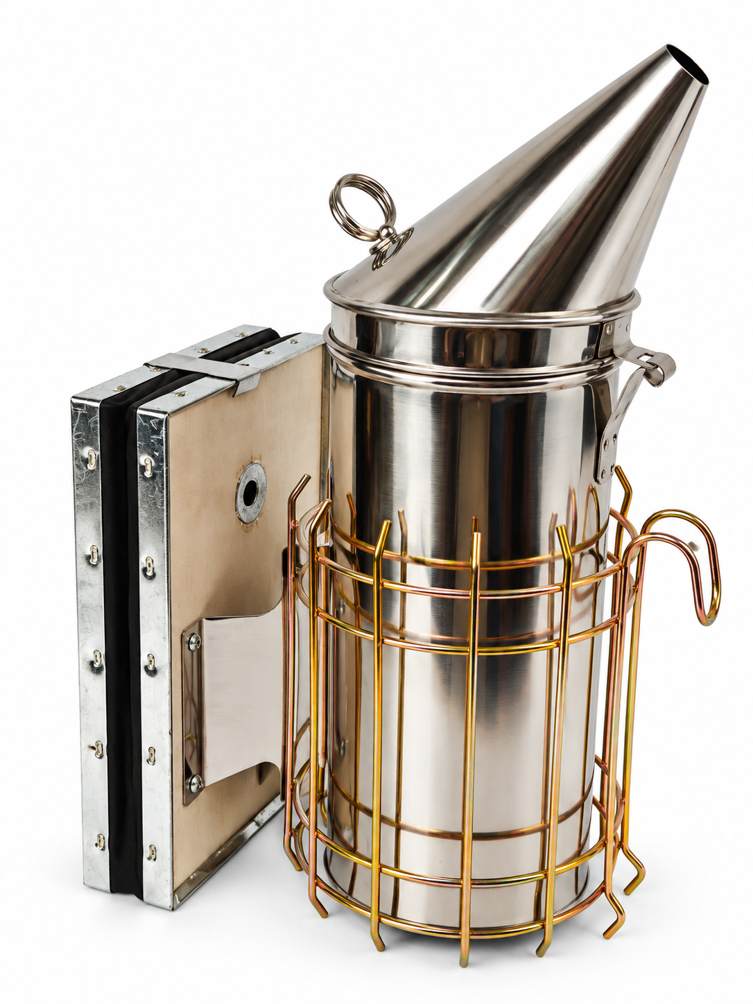 Large Smoker Stainless Steel & Leather