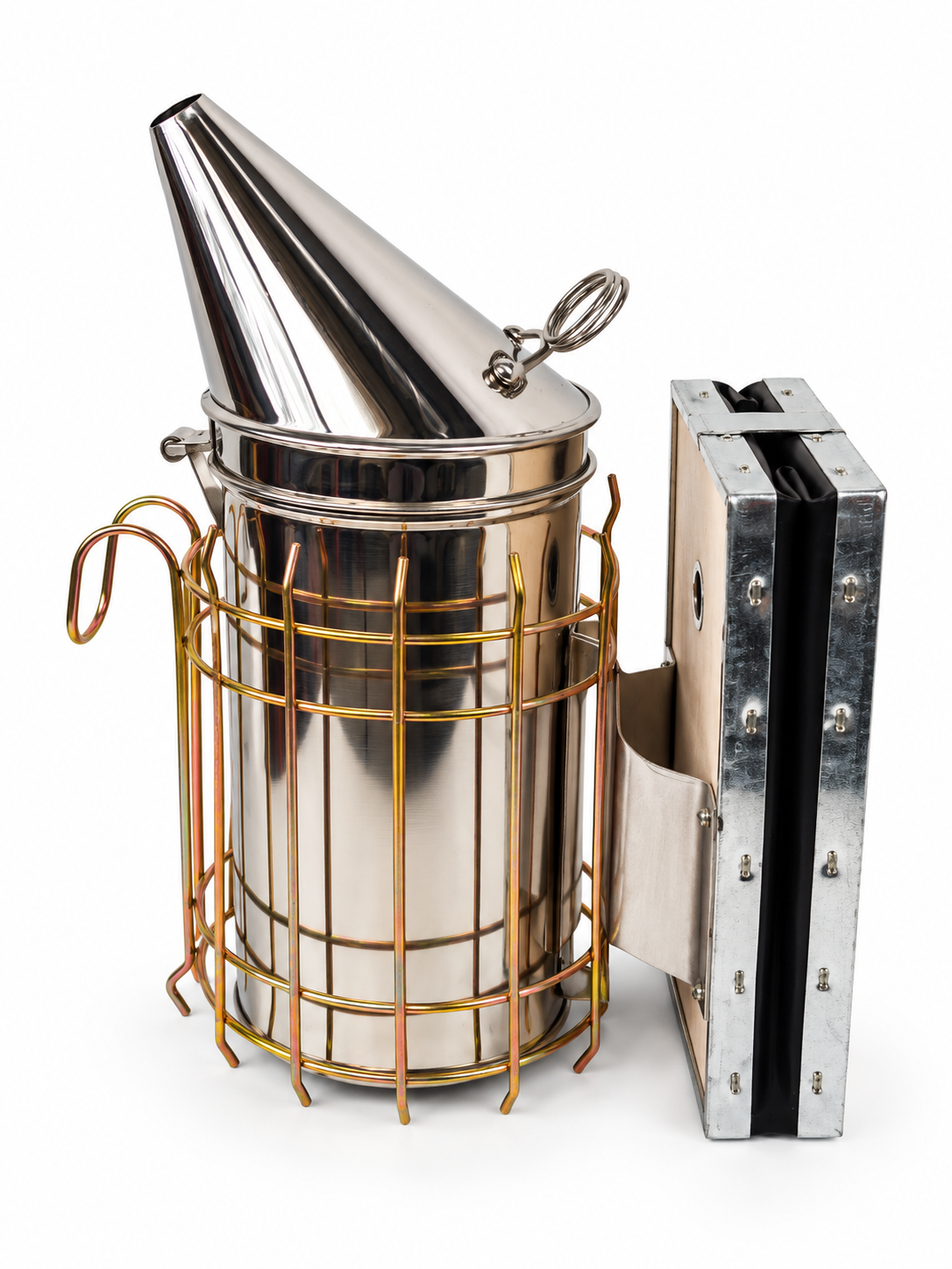 Medium Smoker Stainless Steel & Leather