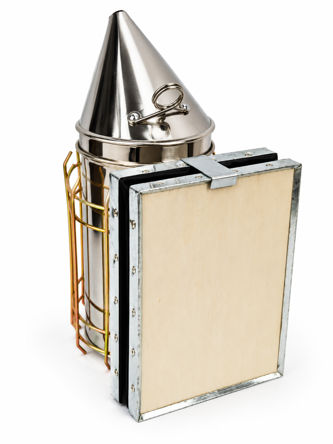 Medium Smoker Stainless Steel & Leather