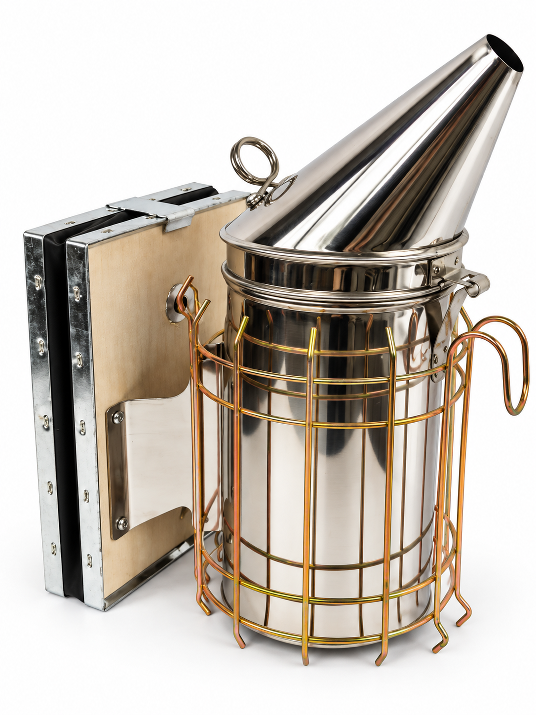 Medium Smoker Stainless Steel & Leather