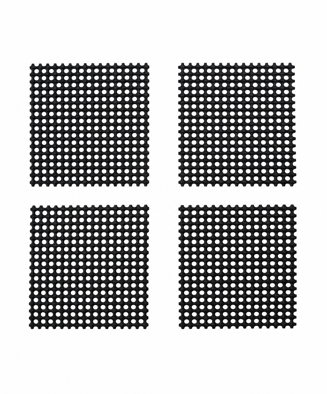 4x Vent Mesh Stainless Steel Cover & Nucs