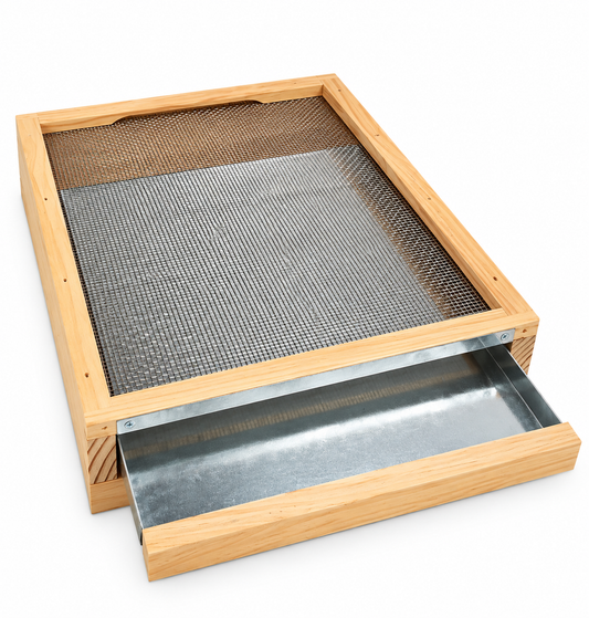 10 Frame Beehive Base - Mesh Vented Bottom Board With Drawer Trap
