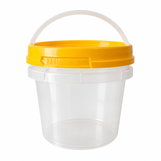 Plastic round bucket 0.8L