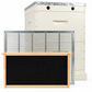 10 Frame Double Beehive – 22mm Timber, Plastic Foundation, Wax Dipped & Painted