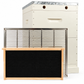 10 Frame Double Beehive – 22mm Timber, Plastic Foundation, Wax Dipped & Painted