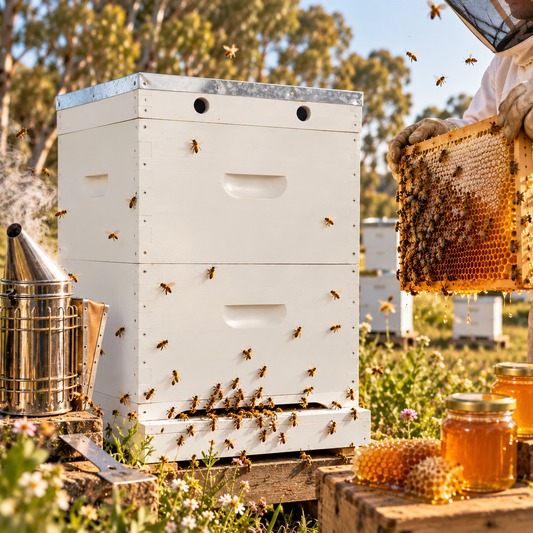 Bee Hive 8 Frames Established