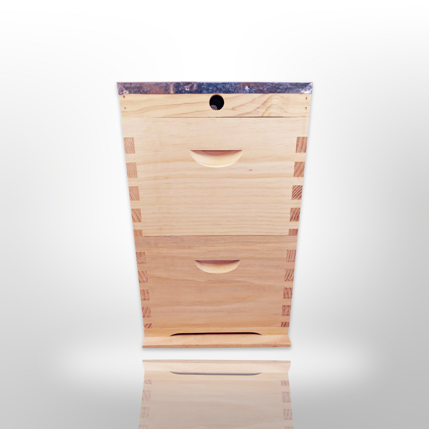 Double Beehive - Full Depth unassembled with 20 unassembled Frames