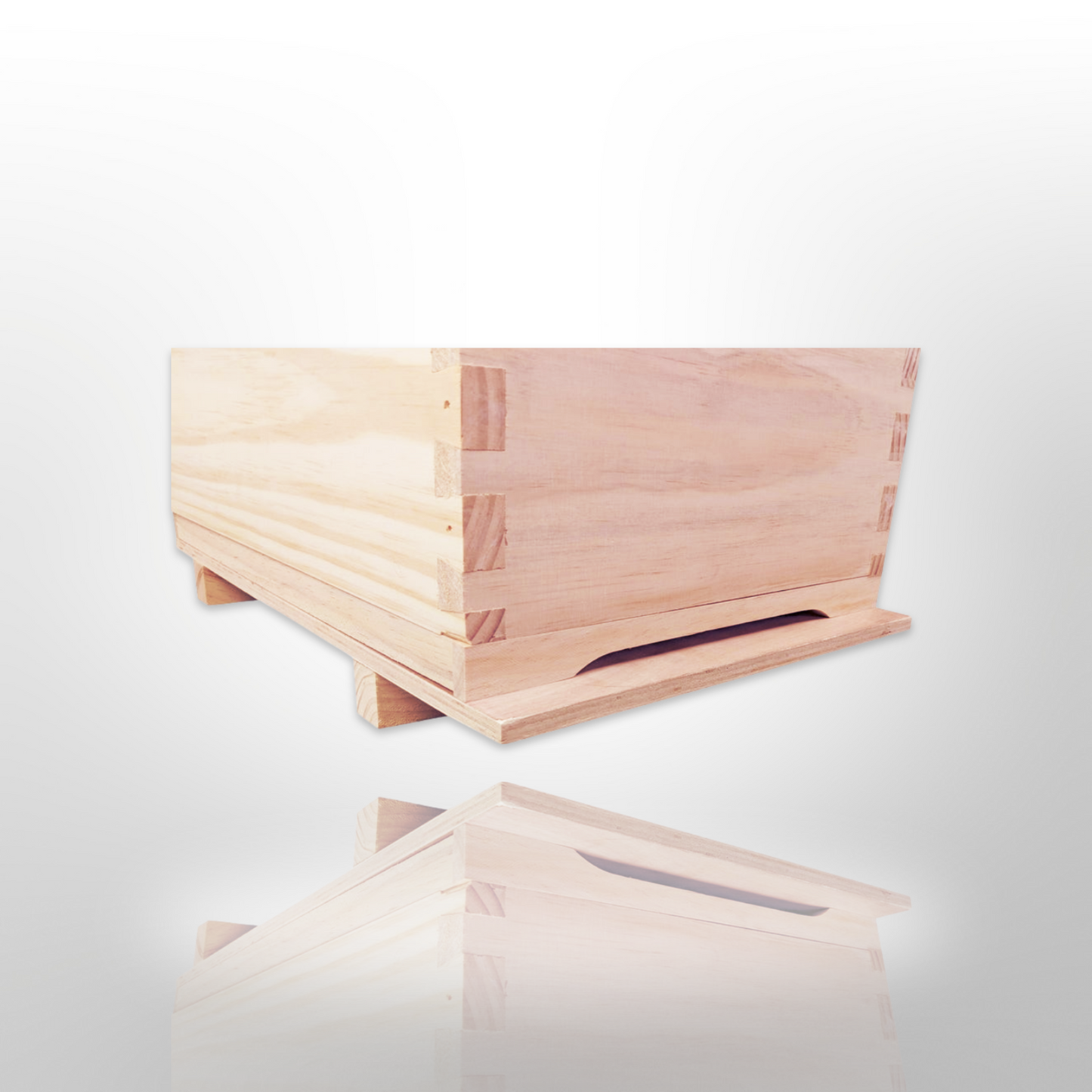 Double Beehive - Full Depth unassembled with 20 unassembled Frames